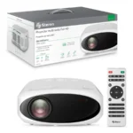Proyector Multimedia STEREN PRO-400 / LED / 9000 Lúmenes / Full HD 1080P / HDMI, USB, Micro SD, 3.5mm / Incluye Control / Color Blanco - Image 4