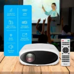 Proyector Multimedia STEREN PRO-400 / LED / 9000 Lúmenes / Full HD 1080P / HDMI, USB, Micro SD, 3.5mm / Incluye Control / Color Blanco - Image 5