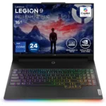 Laptop LENOVO LEGION 9 16IRX9 / 16” 165Hz / Intel Core i9-14900HX / Memoria Ram 64GB DDR5-5600MHz / 2TB SSD M.2  / NVIDIA GeForce RTX 4090 / Windows 11 Home / Español / Negro