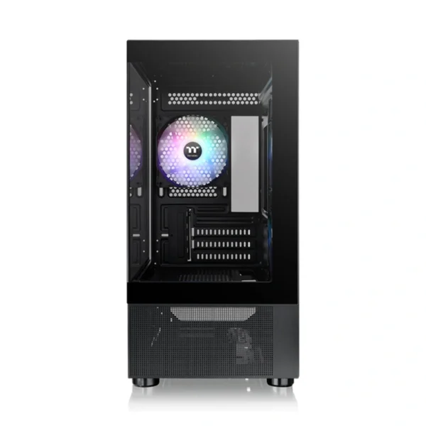 Gabinete Thermaltake View 170 TG ARGB Snow Micro ATX Negro Con 3 Ventiladores ARGB, Vidrio Templado, Soporte para Refrigeración Líquida y Gestión de Cableado - Image 3