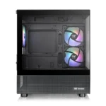 Gabinete Thermaltake View 170 TG ARGB Snow Micro ATX Negro Con 3 Ventiladores ARGB, Vidrio Templado, Soporte para Refrigeración Líquida y Gestión de Cableado - Image 2