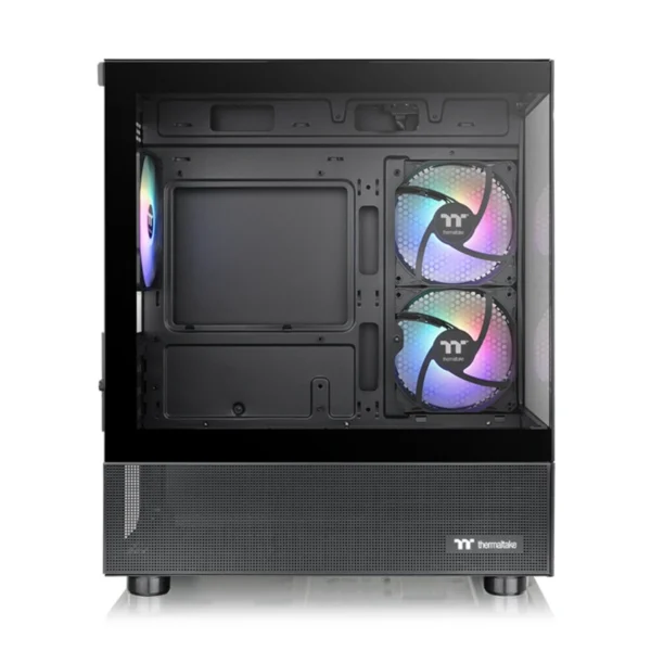 Gabinete Thermaltake View 170 TG ARGB Snow Micro ATX Negro Con 3 Ventiladores ARGB, Vidrio Templado, Soporte para Refrigeración Líquida y Gestión de Cableado - Image 2