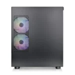 Gabinete Thermaltake View 170 TG ARGB Snow Micro ATX Negro Con 3 Ventiladores ARGB, Vidrio Templado, Soporte para Refrigeración Líquida y Gestión de Cableado - Image 4