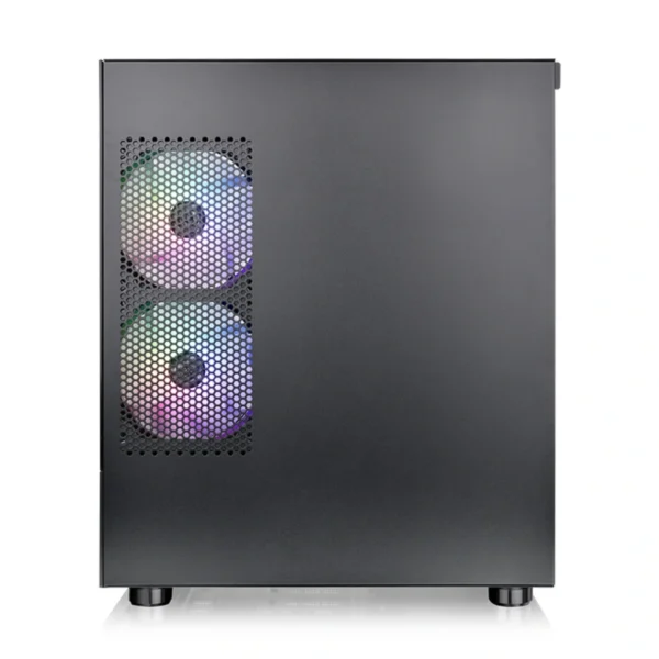 Gabinete Thermaltake View 170 TG ARGB Snow Micro ATX Negro Con 3 Ventiladores ARGB, Vidrio Templado, Soporte para Refrigeración Líquida y Gestión de Cableado - Image 4