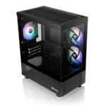 Gabinete Thermaltake View 170 TG ARGB Snow Micro ATX Negro Con 3 Ventiladores ARGB, Vidrio Templado, Soporte para Refrigeración Líquida y Gestión de Cableado - Image 5