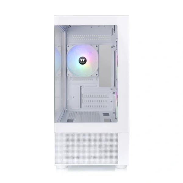 Gabinete Thermaltake View 170 TG ARGB Snow Micro ATX Blanco Con 3 Ventiladores ARGB, Vidrio Templado, Soporte para Refrigeración Líquida y Gestión de Cableado - Image 3