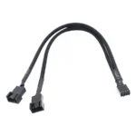 Cable Divisor Adaptador en Y de 4 Pines Para Ventilador, 15cm, Negro - Image 2
