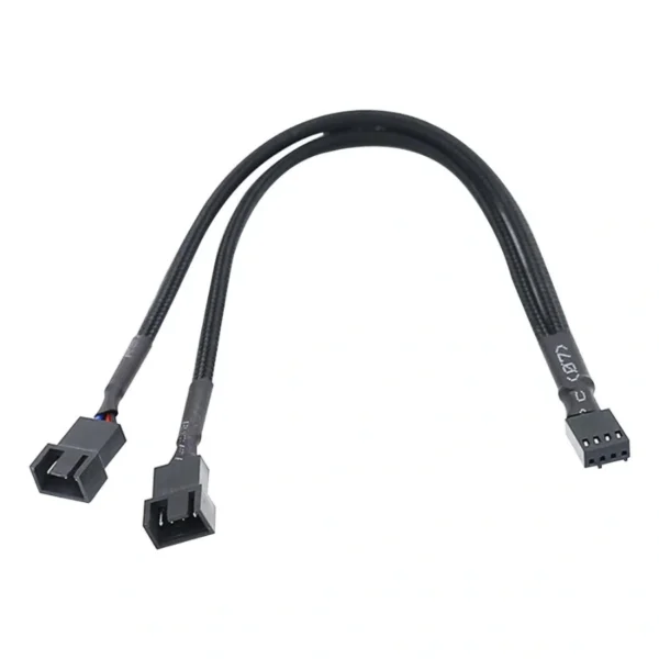 Cable Divisor Adaptador en Y de 4 Pines Para Ventilador, 15cm, Negro - Image 2