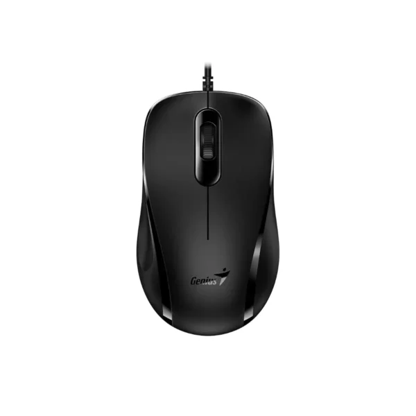 Mouse Optico GENIUS DX-101 - Alámbrico, 1200Dpi, 3 Botones, 1.5m, USB - Color Negro - Image 1