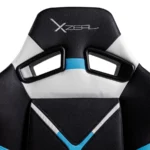 Silla Gamer XZEAL XZ40IS - Hasta 150Kg, Pistón Clase 4, Material Textil, Negro Con Blanco - Image 4