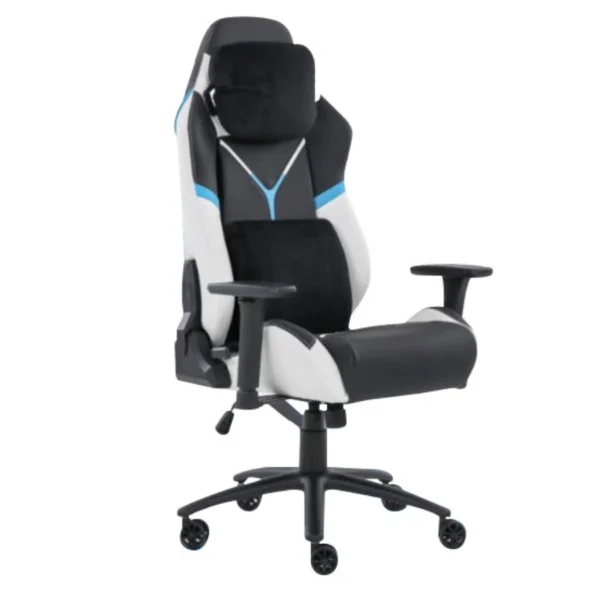 Silla Gamer XZEAL XZ40IS - Hasta 150Kg, Pistón Clase 4, Material Textil, Negro Con Blanco - Image 1