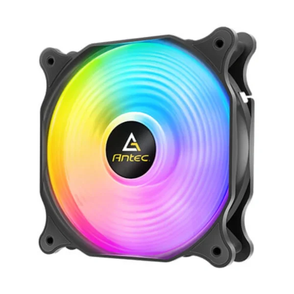 Ventilador Antec F12 Racing ARGB, 120mm, 1500 RPM, Led Multi, 52.75 CFM, Negro - Image 1