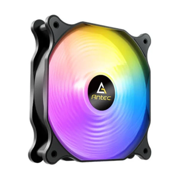 Ventilador Antec F12 Racing ARGB, 120mm, 1500 RPM, Led Multi, 52.75 CFM, Negro - Image 2