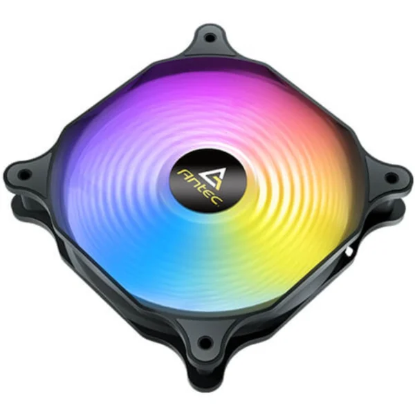 Ventilador Antec F12 Racing ARGB, 120mm, 1500 RPM, Led Multi, 52.75 CFM, Negro - Image 5