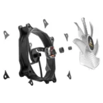 Ventilador Antec F12 Racing ARGB, 120mm, 1500 RPM, Led Multi, 52.75 CFM, Negro - Image 8