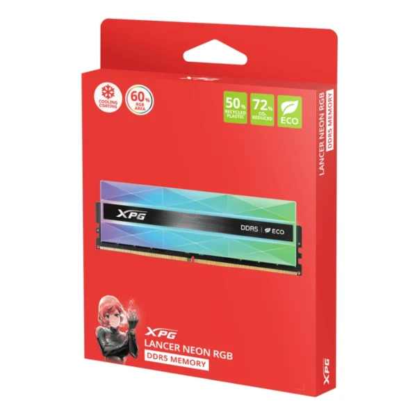 Kit De Memoria RAM XPG Lancer Neon RGB DDR5, 2x24 48GB, 8000MHz, CL40, XMP/EXPO, Multicolor, AMD Expo - Image 8