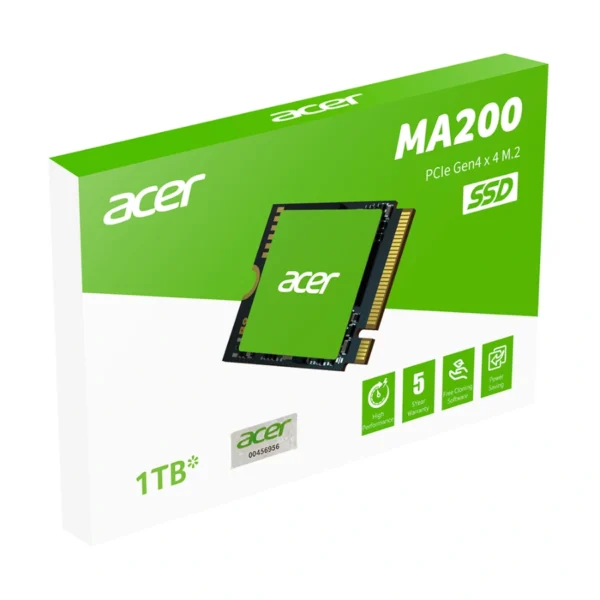Unidad de Estado Sólido SSD M.2 NVME ACER MA200 1TB - 2230, 5200MB/S, PCI Express 4.0 - Image 3