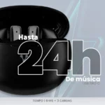 Audífonos Inalámbricos VORAGO ESB-310 - Micrófono Integrado, USB Tipo C, Bluetooth 5.4, Estuche de Carga, 6 Hrs de Reproducción, Negro - Touch - Image 9