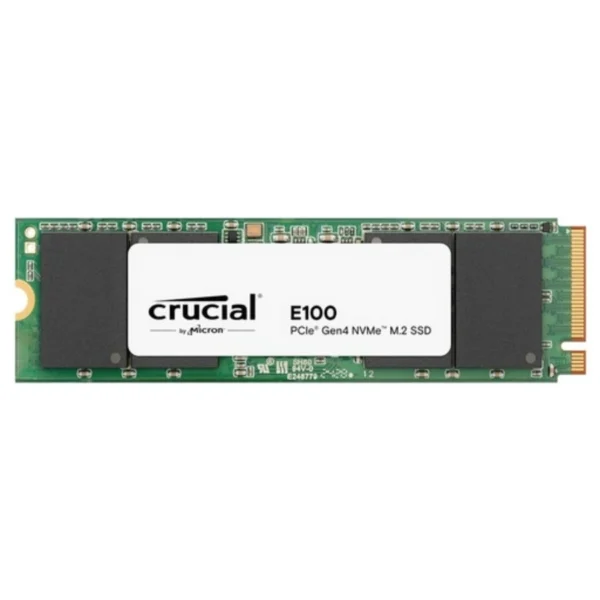 Unidad SSD M.2 NVME Crucial E100 480GB - M.2 2280, 2500 MB/s Escritura, 4700 MB/s Lectura, PCI Express 4.0 - Image 1