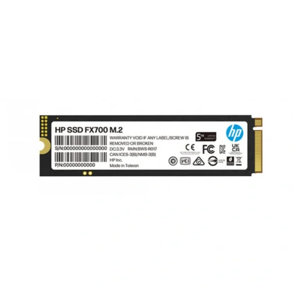 Unidad SSD M.2 NVMe HP FX700 - 4TB, PCI Express 4.0, 2280, Lectura 7200 MB/s*, Escritura 6200 MB/s* - Image 3