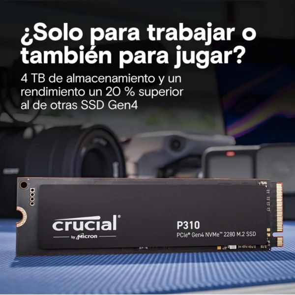 Unidad SSD M.2 NVME Crucial P310 1TB - 2280, 6000 MB/s Escritura, 7100 MB/s Lectura, PCI Express 4.0 - Image 5