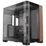 Gabinete ANTEC C8 CURVE WOOD – E-ATX Cristal Templado, Sin Ventiladores, USB 3.0, USB Tipo-C 3.2 - Negro/Madera