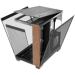 Gabinete ANTEC C8 WOOD – E-ATX, Vidrio Templado, 3 Ventiladores Incluidos, USB 3.0, USB Tipo-C 3.2 - Negro/madera - Image 6
