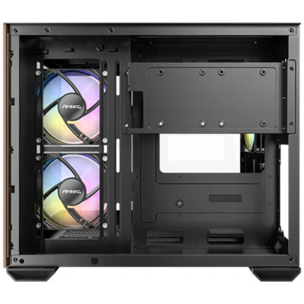 Gabinete ANTEC CX600M WOOD ARGB – Cristal Templado, 3 Ventiladores Incluidos, USB 3.0, 2.0, USB Tipo-C - Negro/Madera - Image 6