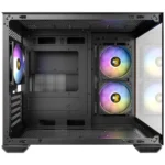 Gabinete ANTEC CX600M WOOD ARGB – Cristal Templado, 3 Ventiladores Incluidos, USB 3.0, 2.0, USB Tipo-C - Negro/Madera - Image 5