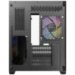 Gabinete ANTEC CX600M WOOD ARGB – Cristal Templado, 3 Ventiladores Incluidos, USB 3.0, 2.0, USB Tipo-C - Negro/Madera - Image 9