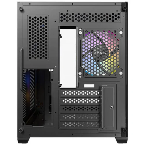 Gabinete ANTEC CX600M WOOD ARGB – Cristal Templado, 3 Ventiladores Incluidos, USB 3.0, 2.0, USB Tipo-C - Negro/Madera - Image 9