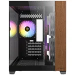Gabinete ANTEC CX600M WOOD ARGB – Cristal Templado, 3 Ventiladores Incluidos, USB 3.0, 2.0, USB Tipo-C - Negro/Madera - Image 7