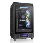 Gabinete THERMALTAKE THE TOWER 200 - Mini ITX, 2 Ventiladores Incluidos USB 3.0, USB Tipo-C 3.2 - Negro