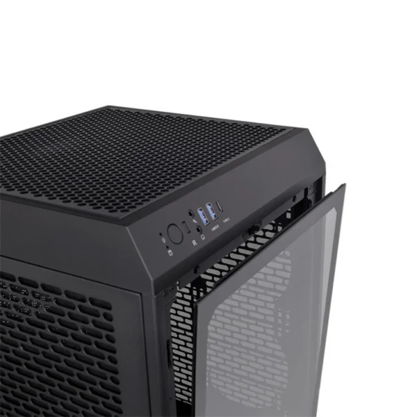 Gabinete THERMALTAKE THE TOWER 200 - Mini ITX, 2 Ventiladores Incluidos USB 3.0, USB Tipo-C 3.2 - Negro - Image 4