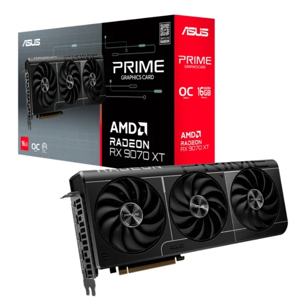 Tarjeta De Video ASUS RADEON RX 9070 XT OC Edition – 16GB GDDR6, 256 Bits, PCI Express 5.0, X3 8 Pin – OpenGL®4.6 - Image 1
