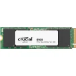 Unidad SSD M.2 NVME Crucial E100 1TB - M.2 2280, 3000 MB/s Escritura, 5000 MB/s Lectura, PCI Express 4.0 - Verde