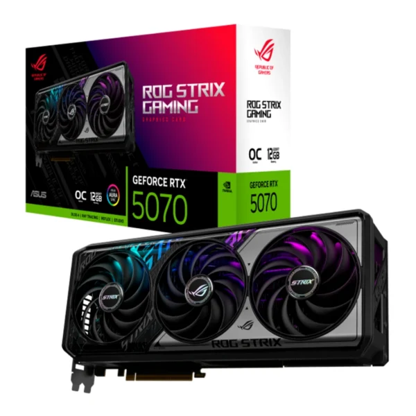 Tarjeta De Video ASUS ROG STRIX RTX 5070 Edición OC - 12GB GDDR7, Núcleos CUDA 6144, 192 Bits, PCI Express 5.0, X1 16Pin – OpenGL®4.6 - Image 1