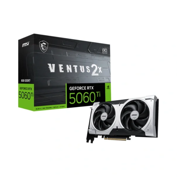 Tarjeta De Video MSI GeForce RTX 5060 Ti 8g Ventus 2X Plus - 8GB GDDR7, 2617 MHz, 128 Bits, PCI Express 5.0, X1 8 Pin – HDMI, DP - Image 1