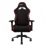 Silla Gamer Game Factor CGC600 V2 - Hasta 150Kg, Descansa Brazos 4D, Tela, Pistón De Gas Clase 4, Reclinable, Ergonómica, Negro/Rojo