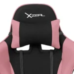 Silla Gamer Deportiva XZEAL XZ20 - Hasta 100Kg, Textil Ergonómico, Reclinable, Pistón C3, Acero, Soporte Lumbar, 165°, Rosa/Negro - Image 5