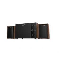 Bocinas GENIUS SW-2.1 350 - 15W RMS, Subwoofer, Alambrico, 2.1 Canales, Controlador De Volumen, 3.5mm - Cafe Madera