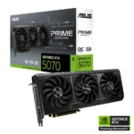 Tarjeta De Video ASUS PRIME GeForce RTX 5070 OC Edition - 12GB GDDR7, Núcleos CUDA 6144, 192 Bits, PCI Express 5.0, X1 16 Pin – OpenGL®4.6