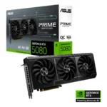 Tarjeta De Video ASUS PRIME GeForce RTX 5080 - 16GB GDDR7 OC, Núcleos CUDA 10752, 256 Bits, PCI Express 5.0, X1 16 Pin – OpenGL®4.6