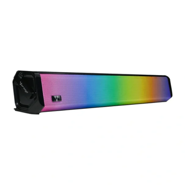 Mini Barra De Sonido VORAGO BSP-320 RGB – Inalámbrico-Alámbrico, Bluetooth, 3.5mm RMS 5W, Inalámbrico - Negro - Image 1