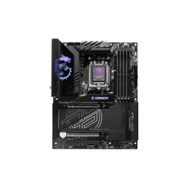 Tarjeta Madre MSI MPG X870E CARBON WIFI - Socket AM5, 128GB X4 DDR5 8400Mhz, Hdmi, Dp, M.2 PCIe 5.0, USB 3.2, 2.0, Wi-Fi 7, Bluetooth - ATX - Image 2