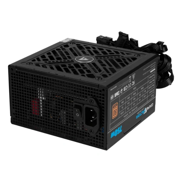 Fuente de Poder GAME FACTOR PSG750 - 750W, 80 Plus Bronze, ATX 2.3 READY, 20+4Pin, Cpu 4+4, Pci-E  6+2 - Color Negro - Image 4