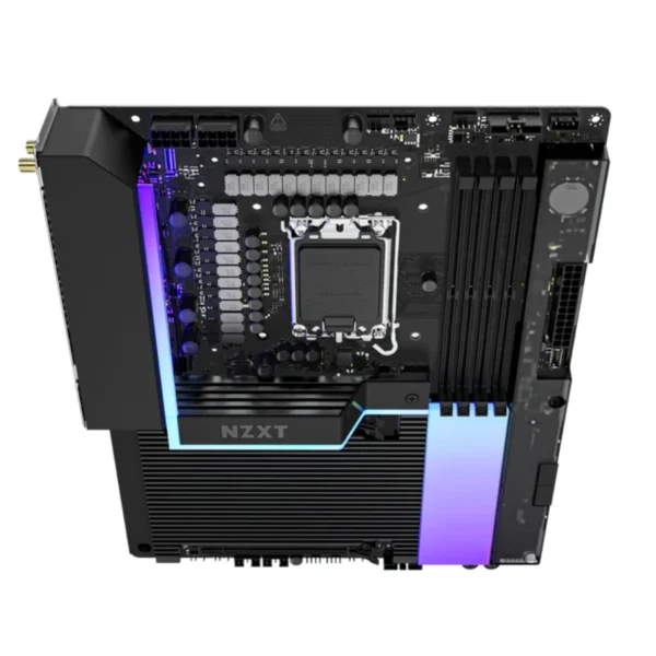 Tarjeta Madre NZXT N9 Z890 GAMING – Socket LGA1851, 256GB X4 DDR5 8000Mhz, Hdmi, M.2 PCIe 5.0, USB 3.2, Wi-Fi 7, Bluetooth - ATX - Image 3