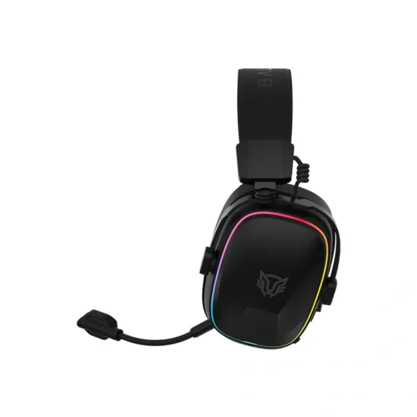Diadema Balam Rush AEON EXPERT HS1100 - Inalámbrico, Alámbrico, Bluetooth 5.3, Sonido 7.1, Micrófono Desmontable - Negro - Image 4
