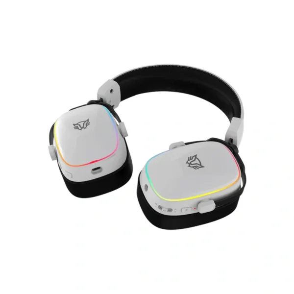 Diadema Balam Rush AEON EXPERT HS1100 - Inalámbrico, Alámbrico, Bluetooth 5.3, Sonido 7.1, Micrófono Desmontable - Blanco - Image 8