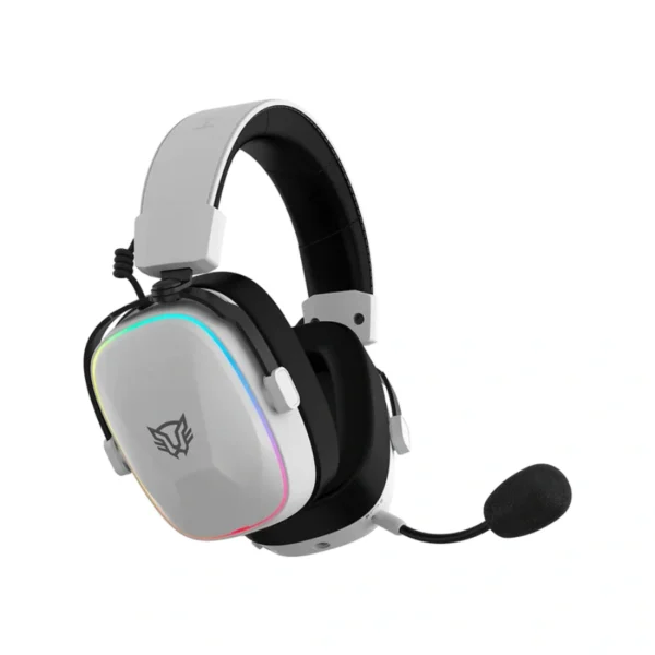 Diadema Balam Rush AEON EXPERT HS1100 - Inalámbrico, Alámbrico, Bluetooth 5.3, Sonido 7.1, Micrófono Desmontable - Blanco - Image 2